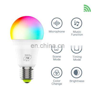 7W 550ml  WIFI Smart LED Bulb App Control Music Light Bulb RGB Color Changing Smart LED Light Bulb