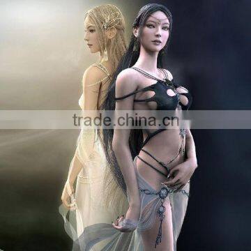 3D picture of japan animated nude hot sexy girl for home decoration