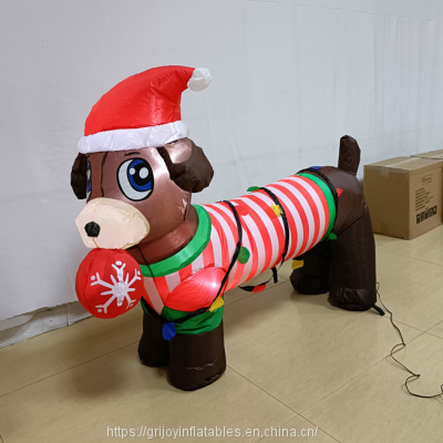 2022-2023 New Christmas Inflatable 4FT Hot Sale Dachshund photo-2