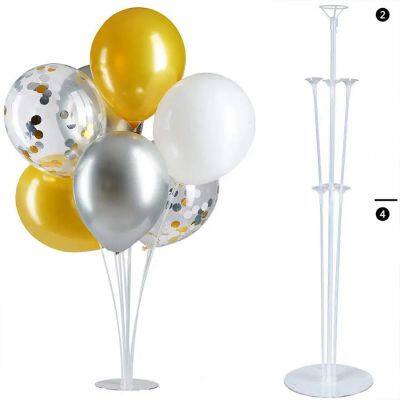 Balloon Stand Kits, Reusable Clear Balloon Stand Holder for Table Floor, Suitable for Birthday Wedding Party Decorations