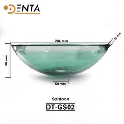 Universal green glass spittoon basin spittoon for Dental unit chair parts/equipment mouthwash basin dentist tools