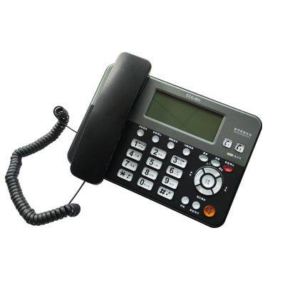 Corded 2-Line Office Phone System Voice Record Corded Telephone