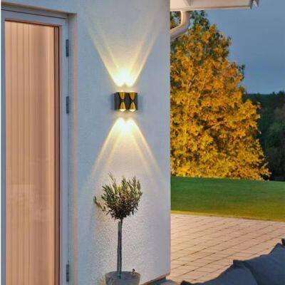 Modern Exterior Light Led Porch Lights Outdoor up Down Hallway Waterproof Wall Washer Lamp for House Villa Entryway Corridor photo-2