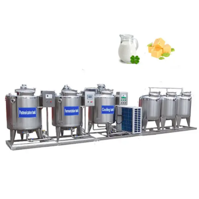 Linha de produção de iogurte, Pasteurizador de leite, Fermentador e Máquina de fabricação de iogurte