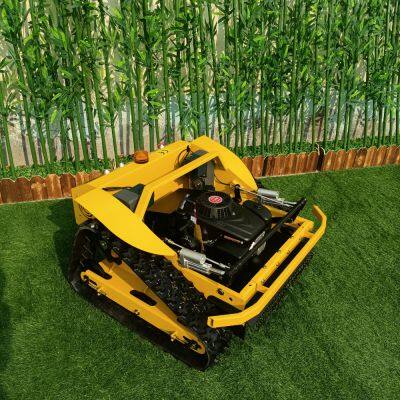 Vigorun VTLM600 дистанционно управляемая бензокосилка, низкоэнергетичный дистанционно управляемый гусеничный газонокосилка для частных зеленых площадей
