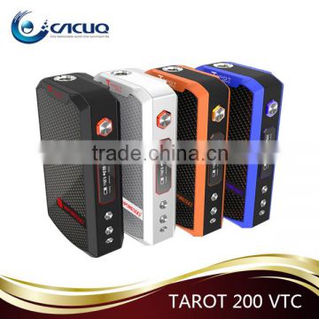 Carbon fibre surface, sleek feeling TAROT 200W VTC Mod fit 0.15-3ohm large in stock