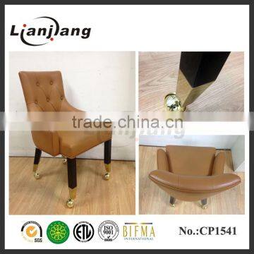 China moveable wooden hotel casino chair