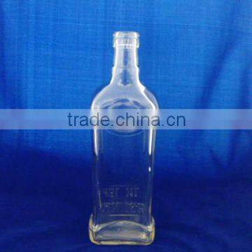 500 ml square glass wine bottle