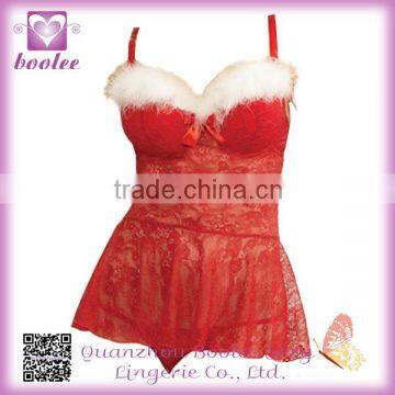 2014 Wholesale Sexy Fashion Women Cheap Christmas Lingerie Costume