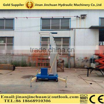 Electric Personnel Lift Platform CE Certification DC24V Aluminium Lift Man Lift , Big Wheel Aluminum Hydraulic Lift Home Lift photo-4