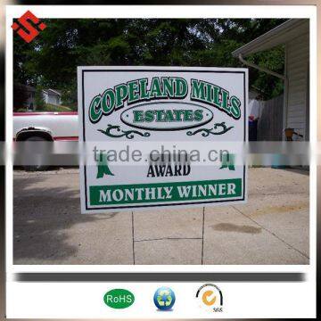 10"x30" Sign Wire H Stakes Coroplast Yard Signs photo-3