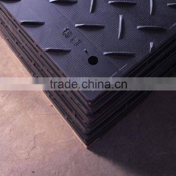 High Impact HDPE black temporary ground mats