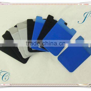 Popular useful convenient silicone credit card holder mobile phone cover