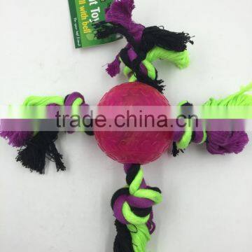 Pet Cotton Rope Toys with Tennis Ball, Pet Toys,Dog Toys