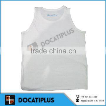 Men super cool white tank top