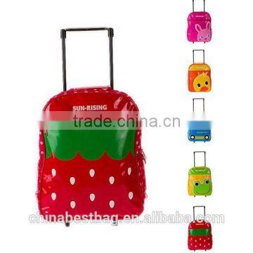 2015 fashion cute kid trollery school bag trolley bag