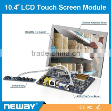 New Design SKD 4 Wirse Resistive Touch Embedded Monitor