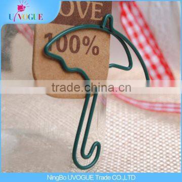 Novelty Unigue Custom Adervertising Promotion Umbrella Shaped Paper Clips photo-2
