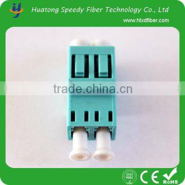 Duplex style 2 duplex OM3 LC fiber optic adapter