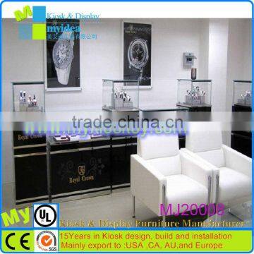 Modern stylish watch display/watch display fashion/mall kiosk design