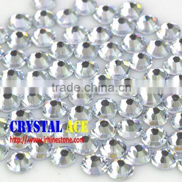 Wholesale crystal glass flatback loose round 14 facet cuts non hotfix crystal strass