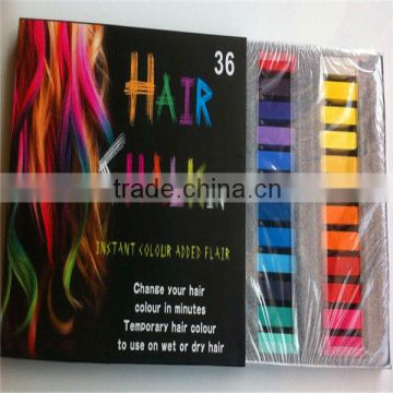 Best selling wholesale 24 color temporary hair chalk pieces made in china