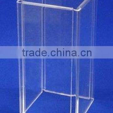 Ratoting Square 4 Side Acrylic Table Menu Holder Leaflet/Brochure/Poster display stand rack