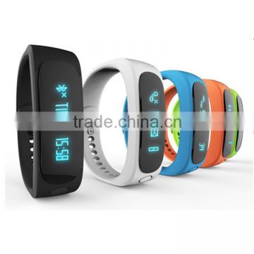 0.84inch OLED time display bluetooth 4.0 remote camera health bracelet