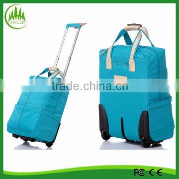 Wholesale China Travel Carry On Luggage Factory 600D Trolley Bag