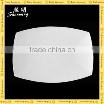 White melamine rectangular tray