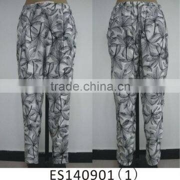 Ladies printed new fashion casual baggy pants