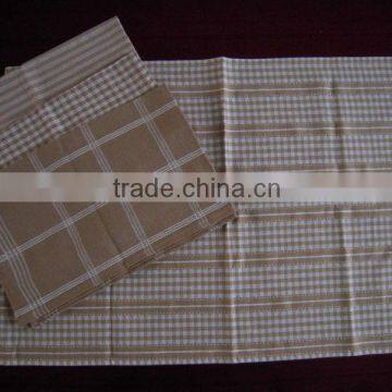 100%cotton yarn dyed check pattern kitchen towel