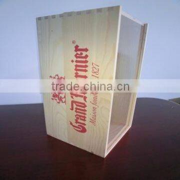 pine wooden 2 bottlew wooden wine boxes wholesale