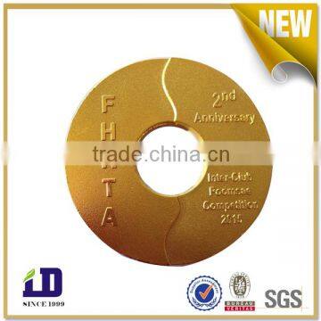 Customized gold taekwondo medallion