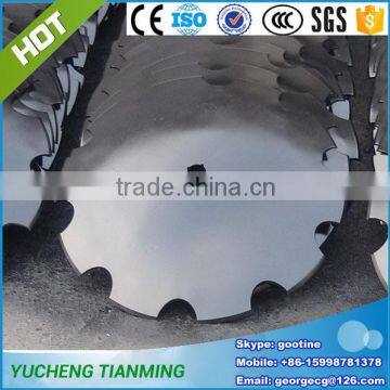 Agricultural implements parts disc harrow toothed disc blade