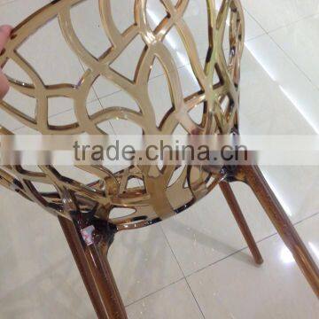 Unique Design Outdoor Furniture Leisure Style Polycarbonate PLASTIC GARDEN CHAIR photo-6