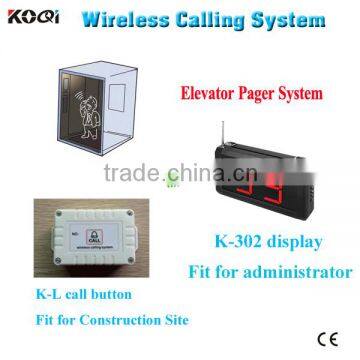 New Arrival Wireless Elevator Alarm Button K-302+K-L for Contruction Site