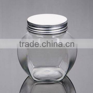 HOT SEALE Empty transparent similar glass honey bottles