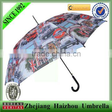 Full color printed straight umbrella