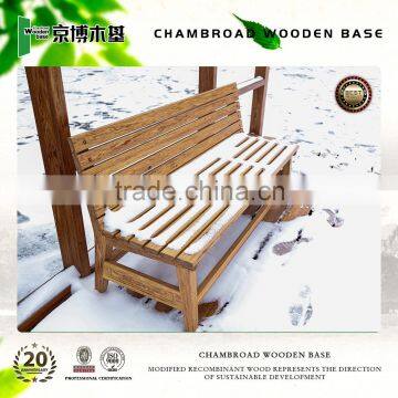 Waterproof and Corrosion Resisitant Outdoor Wood Bench photo-3