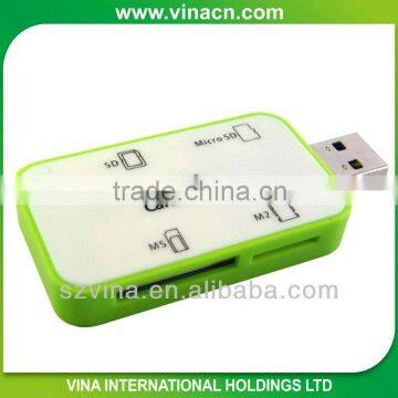 USB 3.0 2.0 1.1 All-in-one Card Reader Micro SD SDHC SDXC M2 MS for Win7 64 Mac