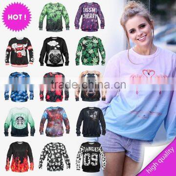 high quality 3d digital print fullprint crewneck sweatshirt spring autumn winter unisex custom oversized pullover