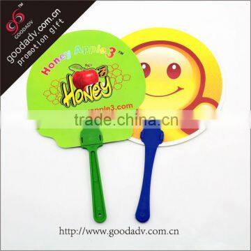 GD wholesale exquisite workmanship cheap price promotion plastic hand fan