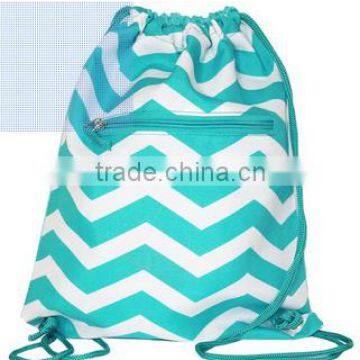 Microfiber drawstring backpack