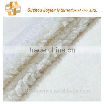 white color minky sherpa fabric