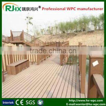 WPC handrailing and fencing with wpc deck tile board