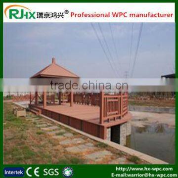 WPC decking pavilion for garden park