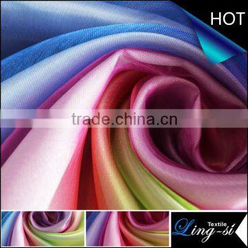 Gradient Printed Organdy Fabric for Dress and Skirt