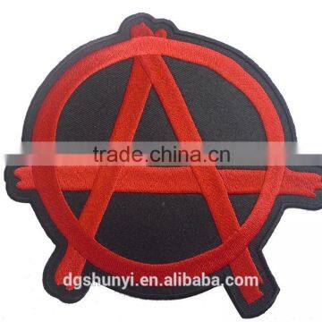 logo design applique embroidery iron on backing