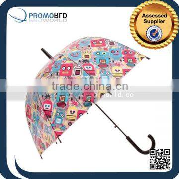 Heat transfer Printed Kid Cartoon PVC Full Color Umbrella